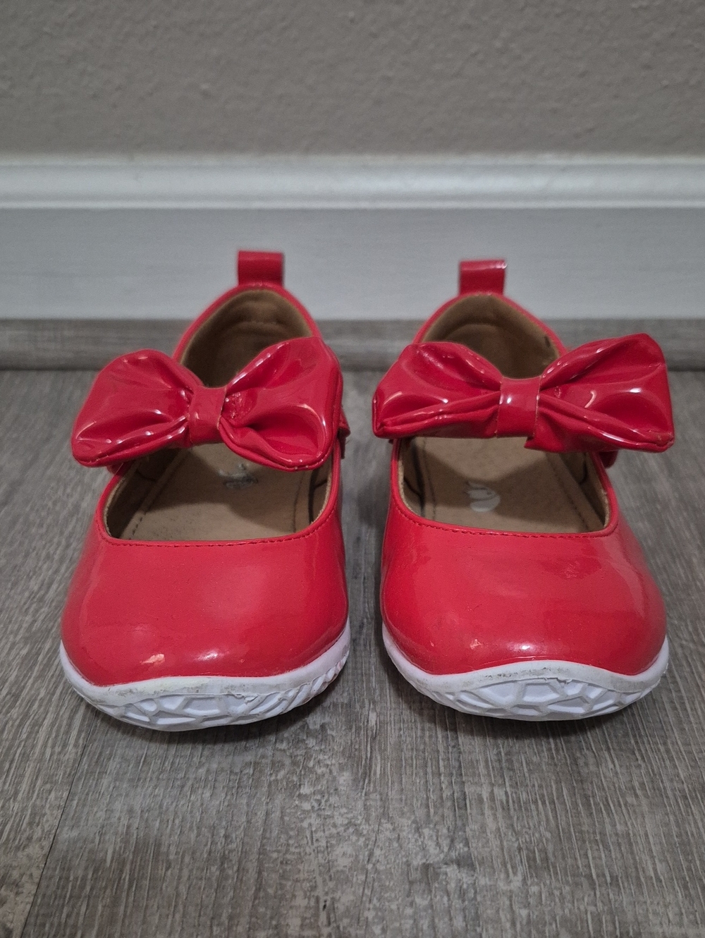 Girls Red Patent Bow Mary Jane Kids Shoes